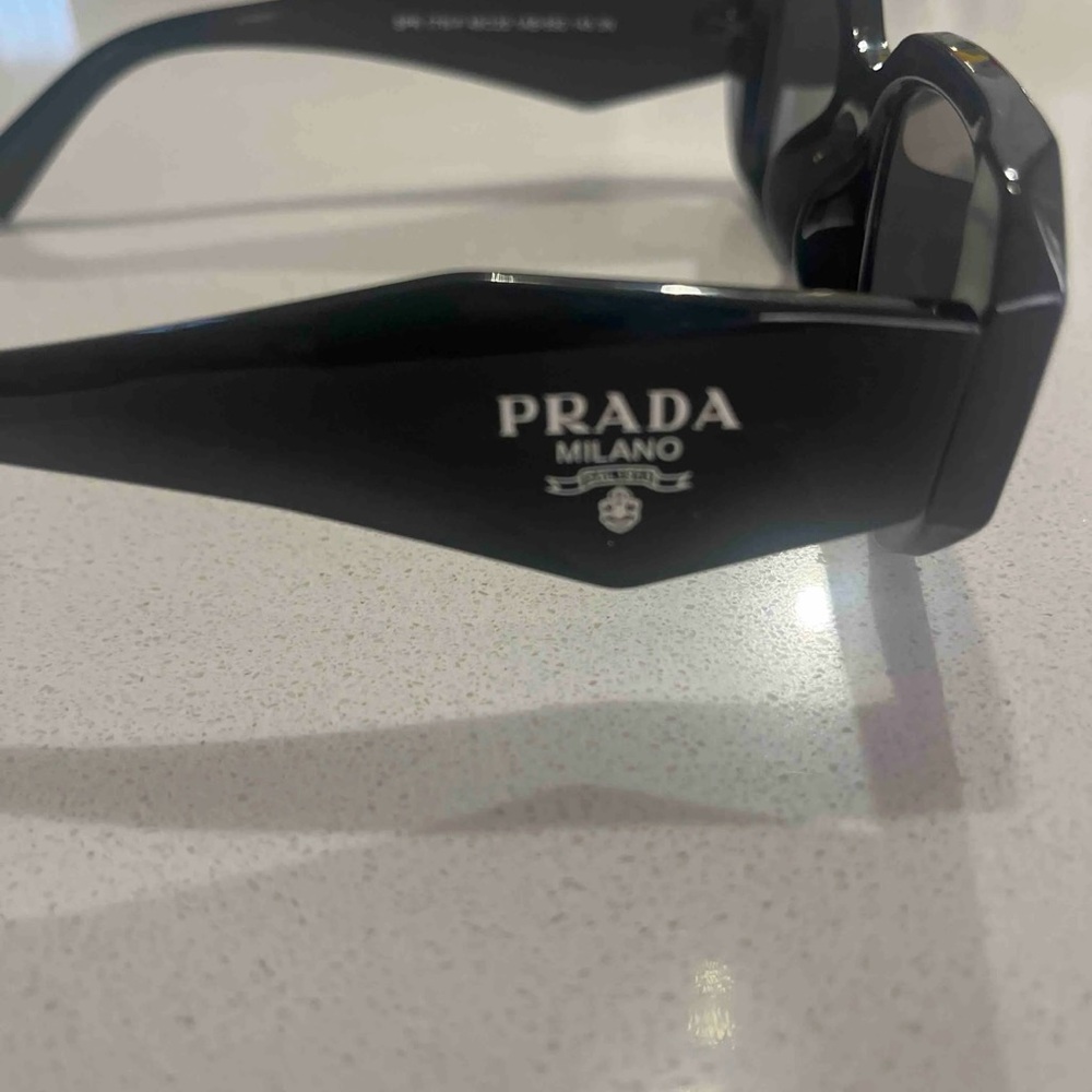 Prada Angular Black Sunglasses - Picture 8 of 9
